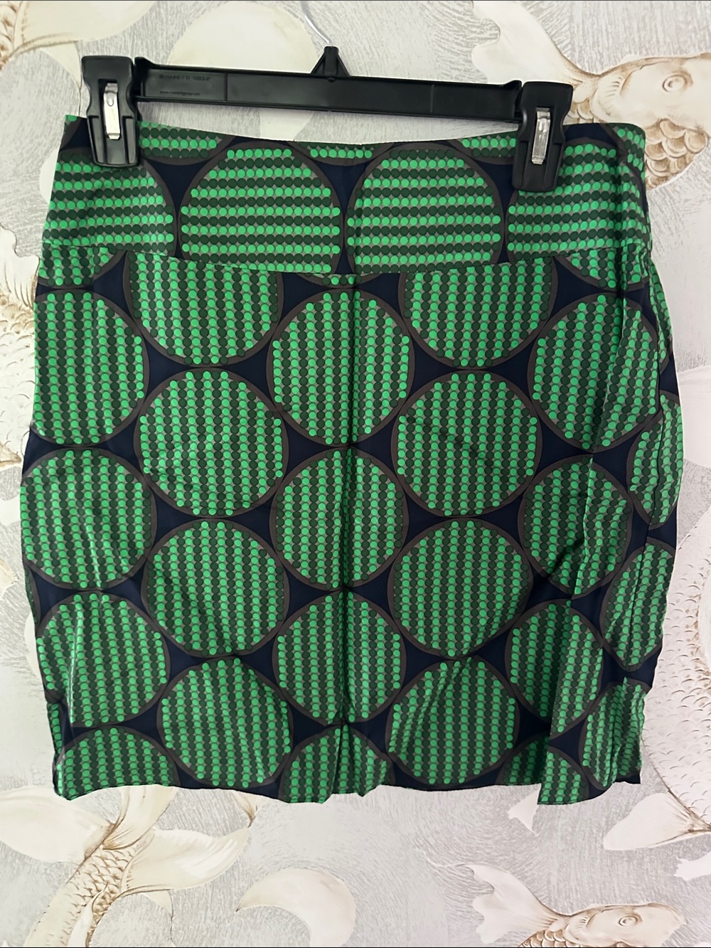 Boston Proper Green Patterned Women's Skirt